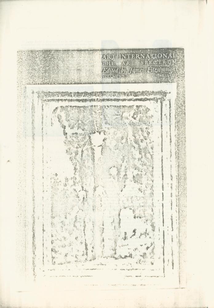 『Art International』 1975년 6월호 1