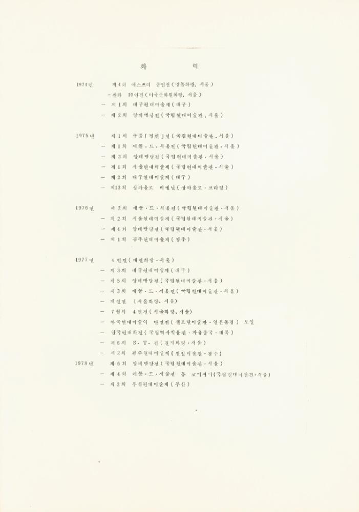 1986년 작성한 김용익 이력서 2