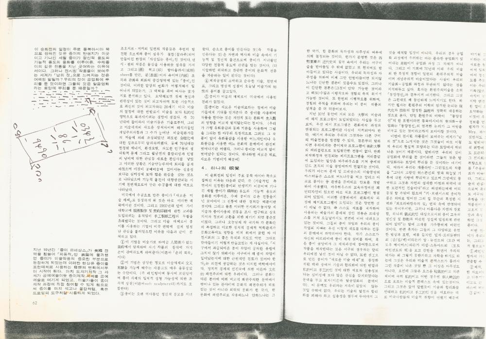 「미국 종이작품전을 보는 하나의 시각」 『공간』 1983년 7월호 2