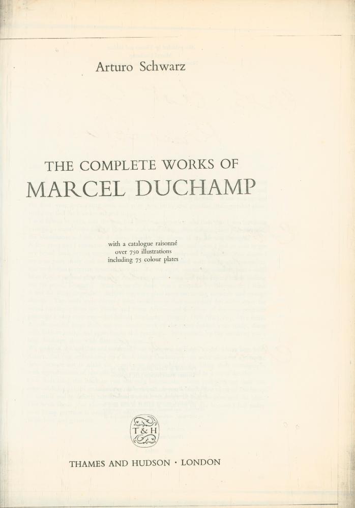 『The Complete Works of Marcel Duchamp』 3