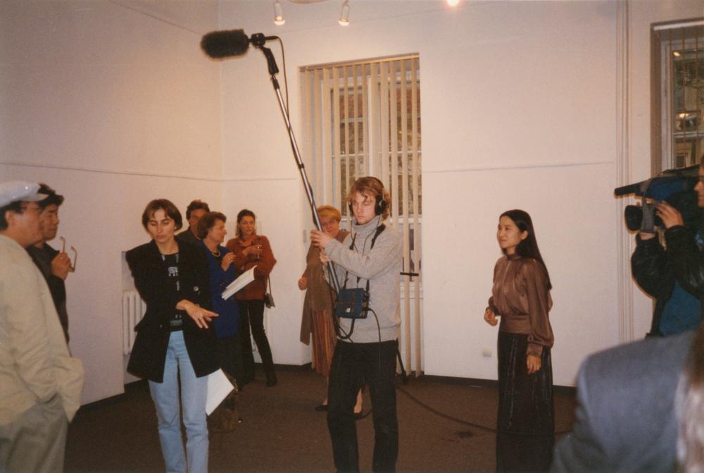 1996년 9월 12일 아르스 폴로나 갤러리 《홍명섭, 김용익 TWO-ONE MAN SHOW》 오프닝 스케치 사진 2