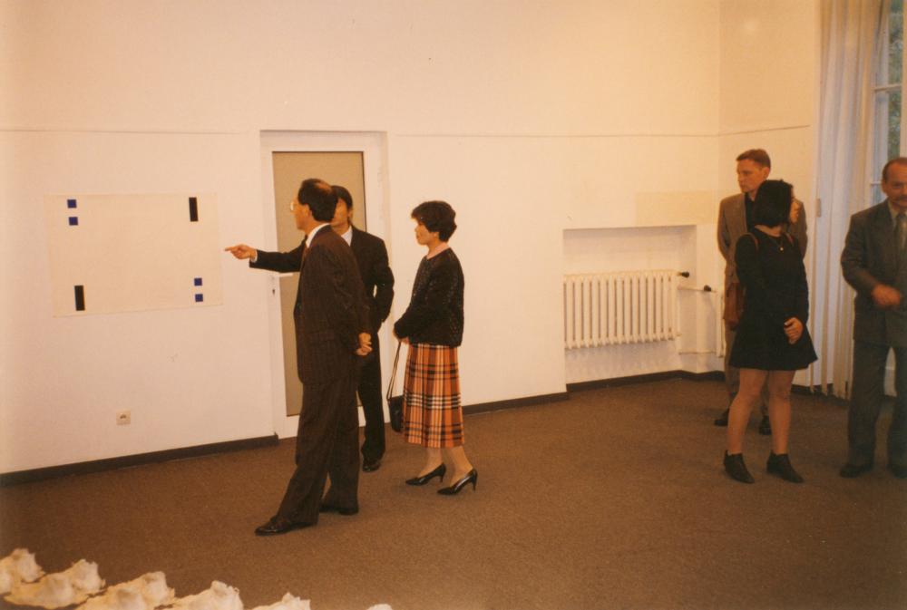 1996년 9월 12일 아르스 폴로나 갤러리 《홍명섭, 김용익 TWO-ONE MAN SHOW》 오프닝 스케치 사진 4