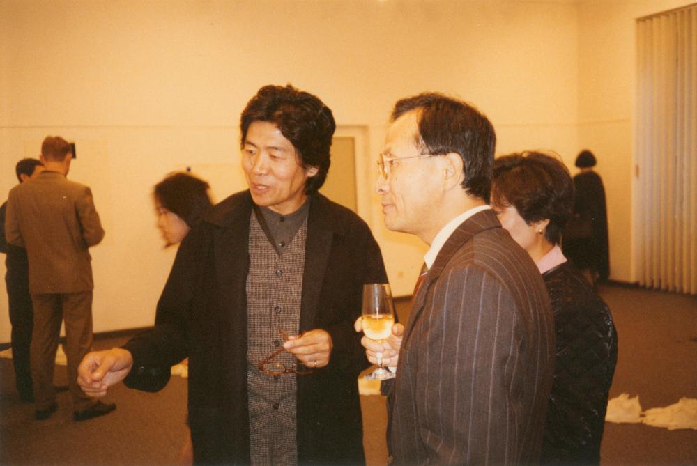 1996년 9월 12일 아르스 폴로나 갤러리 《홍명섭, 김용익 TWO-ONE MAN SHOW》 오프닝 스케치 사진 5