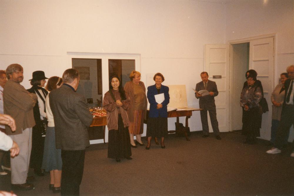 1996년 9월 12일 아르스 폴로나 갤러리 《홍명섭, 김용익 TWO-ONE MAN SHOW》 오프닝 스케치 사진 6