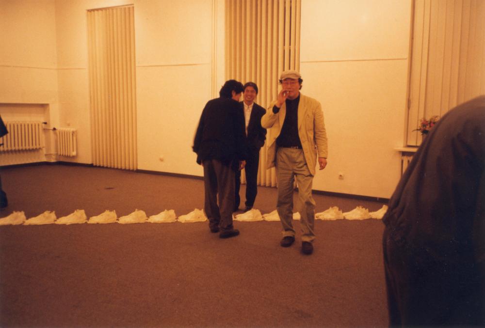 1996년 9월 12일 아르스 폴로나 갤러리 《홍명섭, 김용익 TWO-ONE MAN SHOW》 오프닝 스케치 사진 7