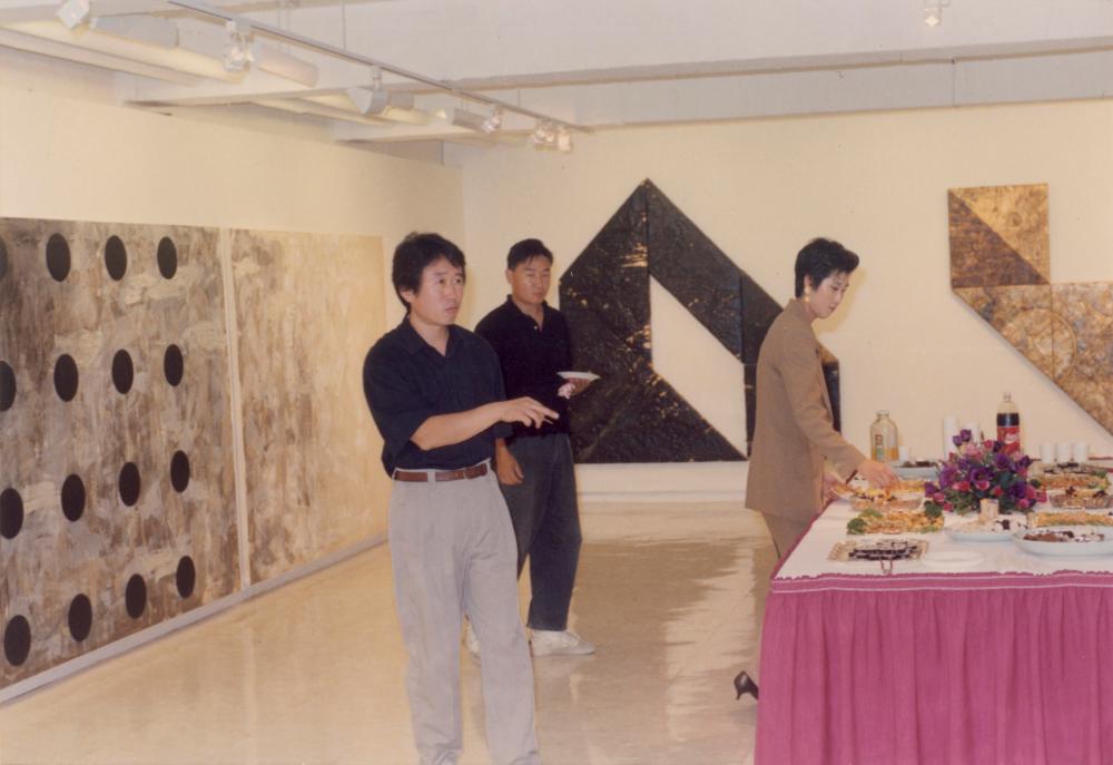 1991년 9월 13일부터 19일까지 갤러리사각 개관기념전 오프닝 스케치 사진 4