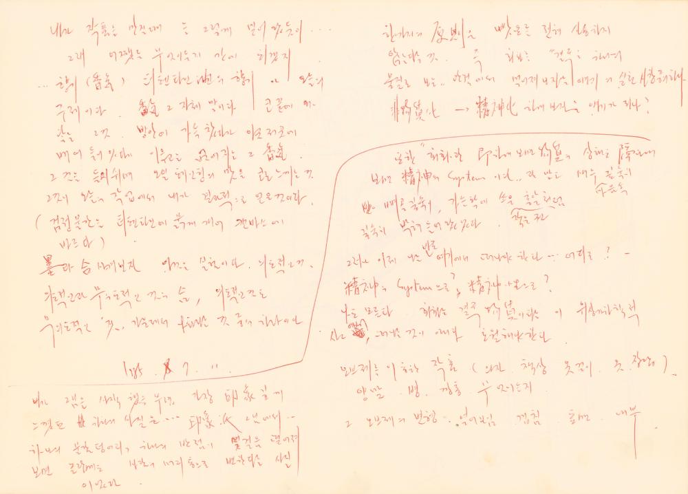 1983년부터 1985년까지 작품구상 드로잉북