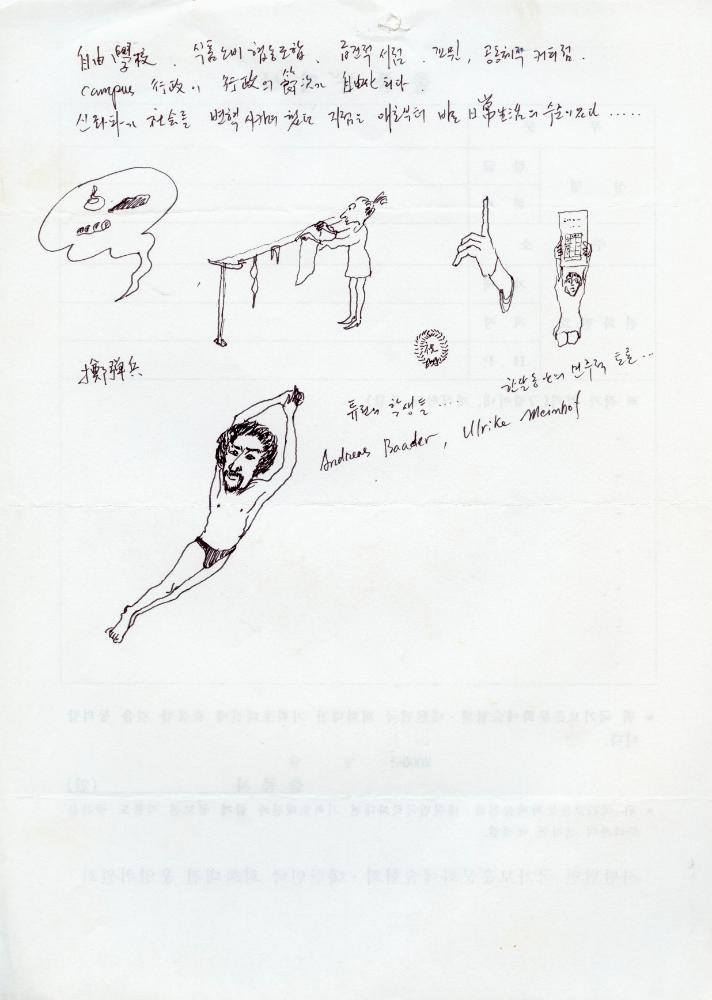 1997년부터 2001년까지 이면지 드로잉 일기