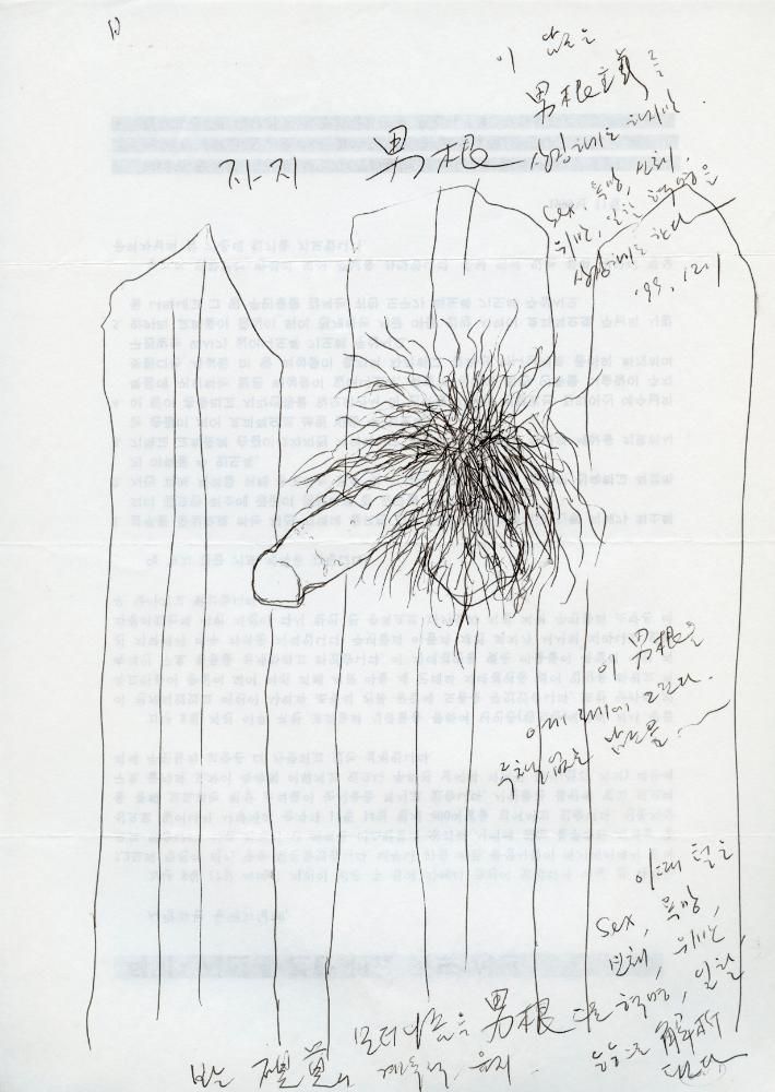 1997년부터 2001년까지 이면지 드로잉 일기
