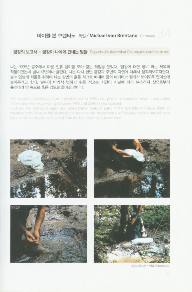 2008년 금강자연미술비엔날레 팸플릿