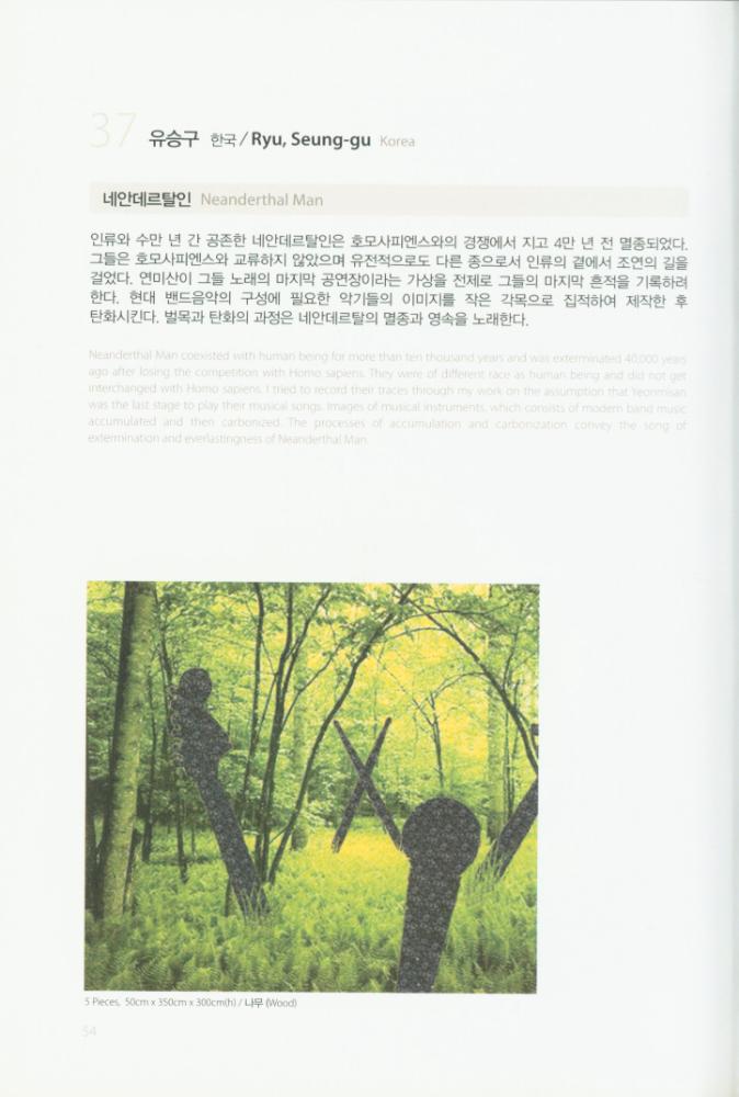 2008년 금강자연미술비엔날레 팸플릿