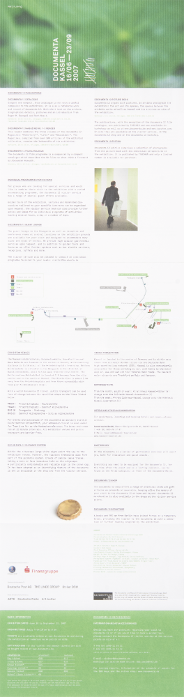 2007년 《DUCUMETA KASSEL》 리플릿 1