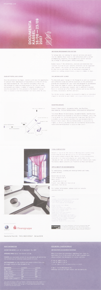 2007년 《DUCUMETA KASSEL》 리플릿 3