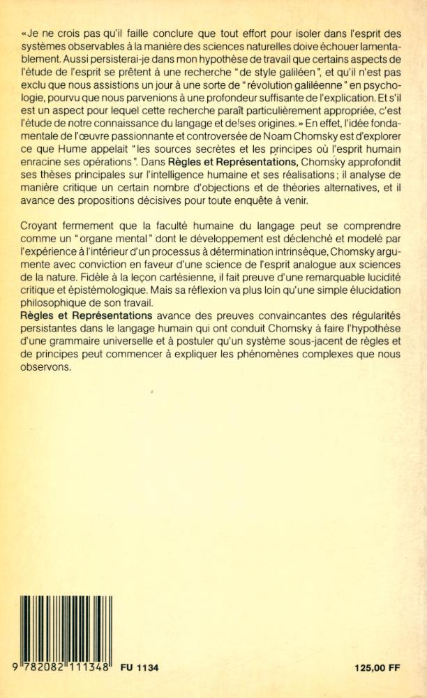 『RÈGLES ET REPRÉSENTATIONS』 3