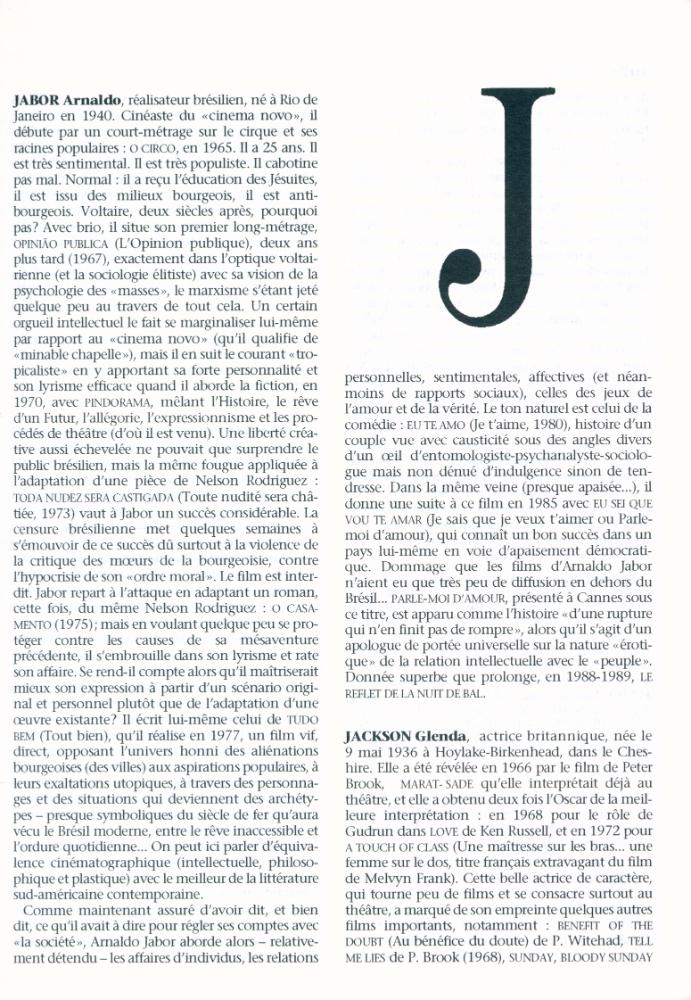 『L'ENCYCLOPEDIE du CINÉMA : J - Z』 2