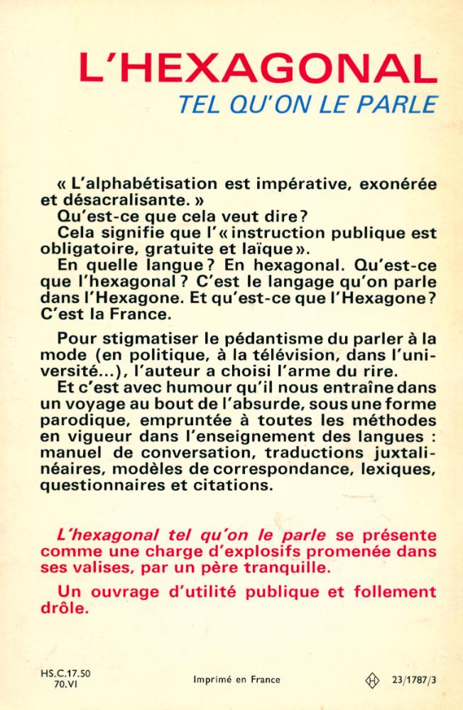 『L'HEXAGONAL TEL QU'ON LE PARLE』 3