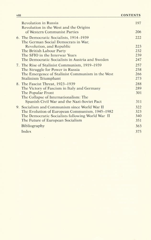 『A history of European socialism』 3