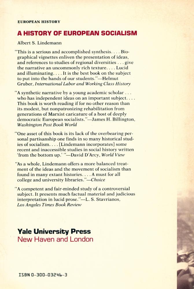 『A history of European socialism』 4