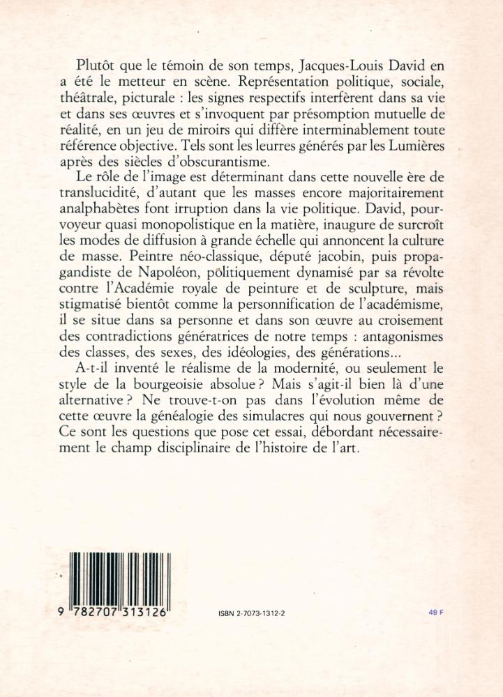 『LE THÉÂTRE DU CRIME : Essai sur la peinture de David』 4