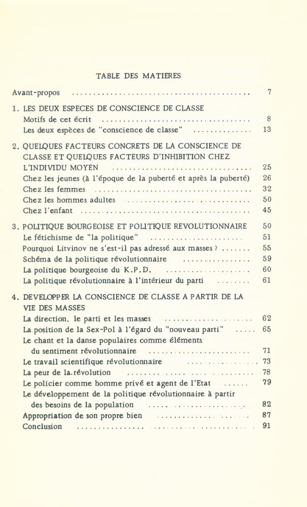 『QU'EST - CE QUE LA CONSCIENCE DE CLASSE? : contribution au débat sur la reconstruction du mouvement ouvrier』 2