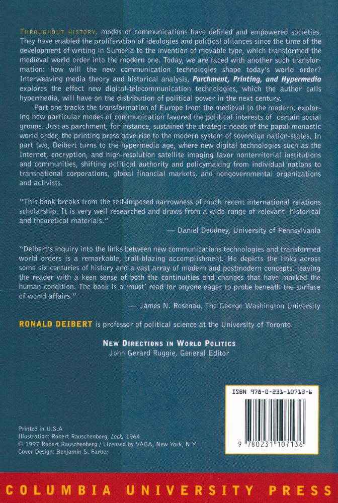 『Parchment, Printing, and Hypermedia : communication in world order transformation』 4