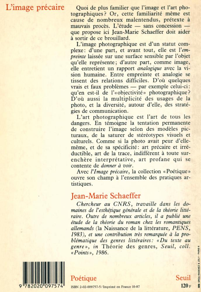 『L'image précaire : du dispositif photographique』 4