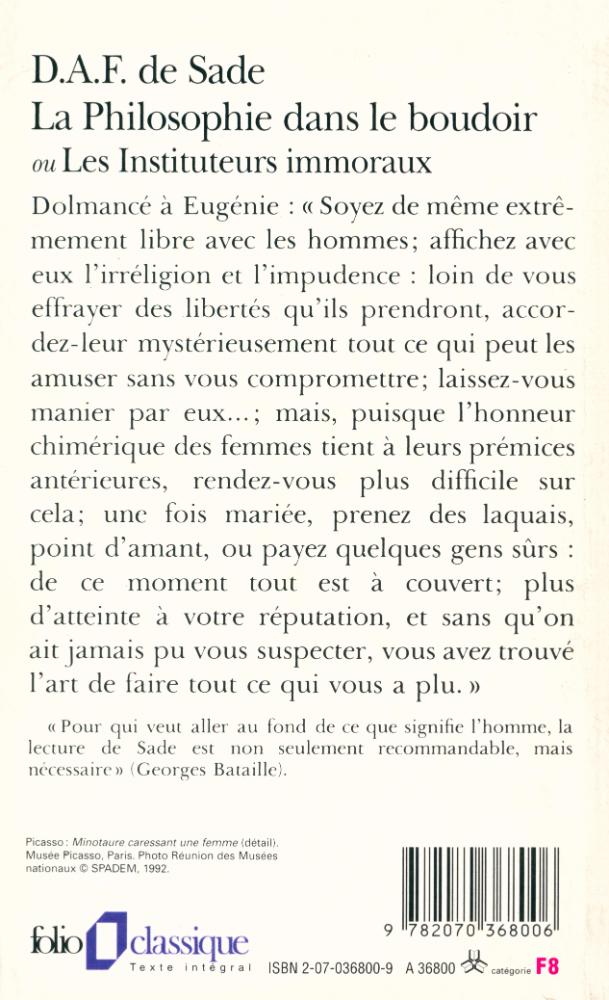 『La Philosophie dans le boudoir ou les Instituteurs immoraux』 3