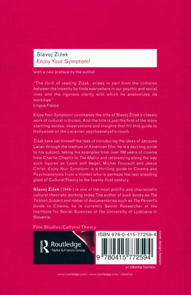 『Enjoy Your Symptom! : Jacques Lacan in Hollywood and out : with a new preface by the author』 5