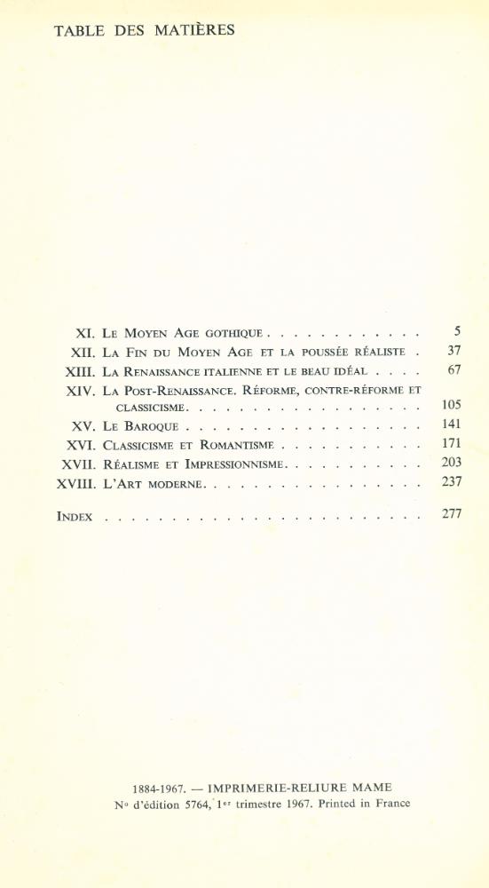 『SENS ET DESTIN DE L'ART 2. De l'art gothique au XXe siècle』 2