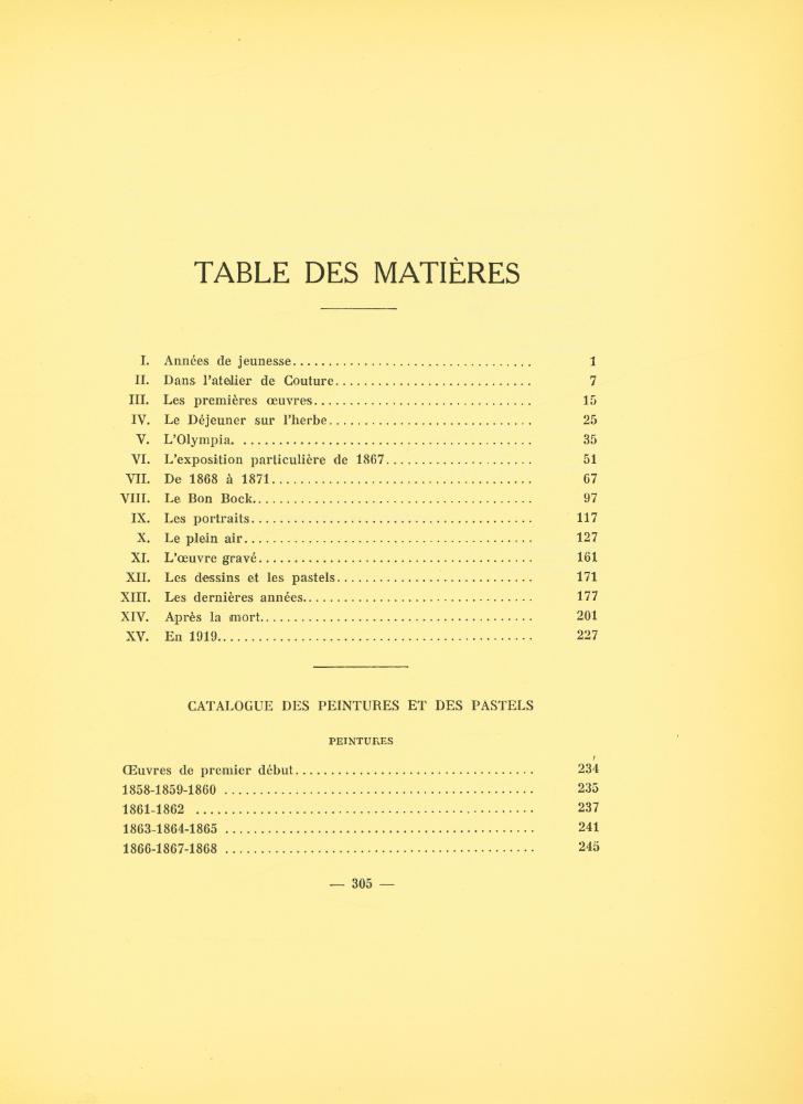 『HISTOIRE DE Edouard Manet ET DE SON  ŒUVRE avec un Catalogue des Peintures et des Pastels』 2