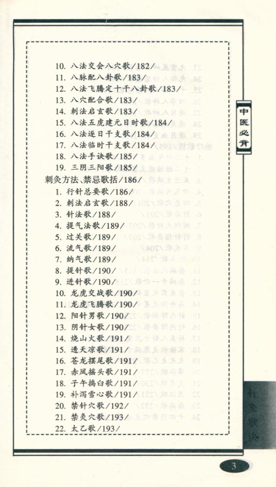 『中医必备丛书 - 针灸歌诀』 4