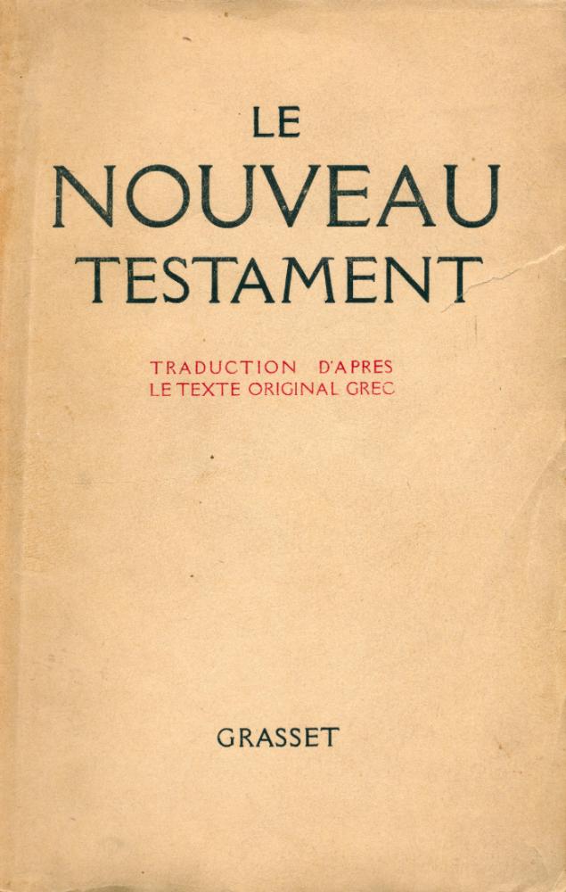『LE NOUVEAU TESTAMENT』 1