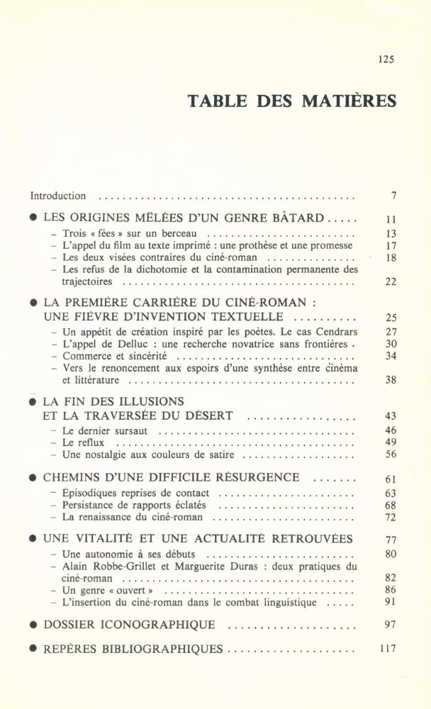 『LE CINE - ROMAN : un genre nouveau』 2