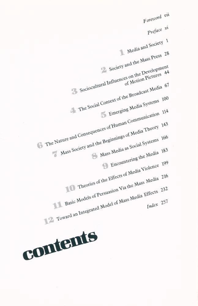 『Theories of mass communication』 2
