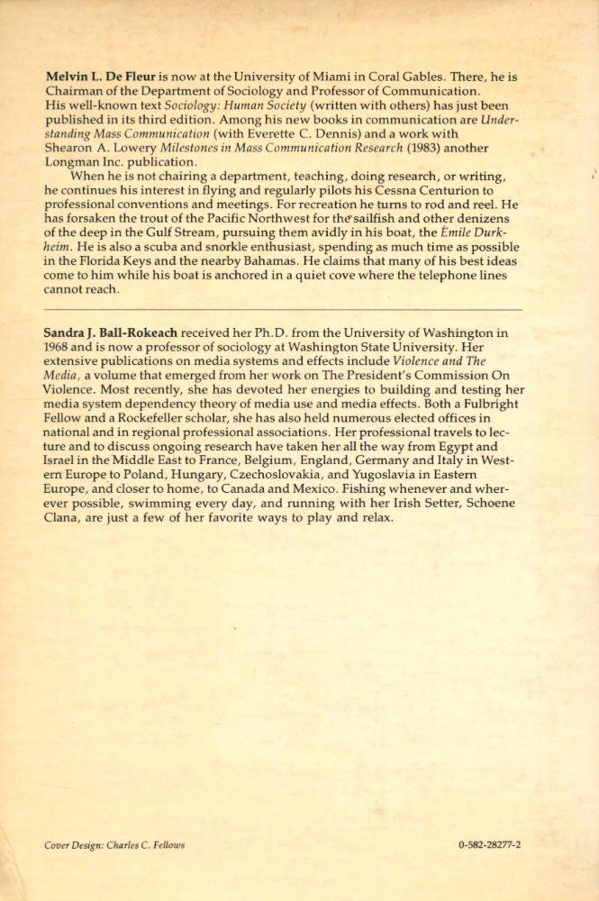 『Theories of mass communication』 3