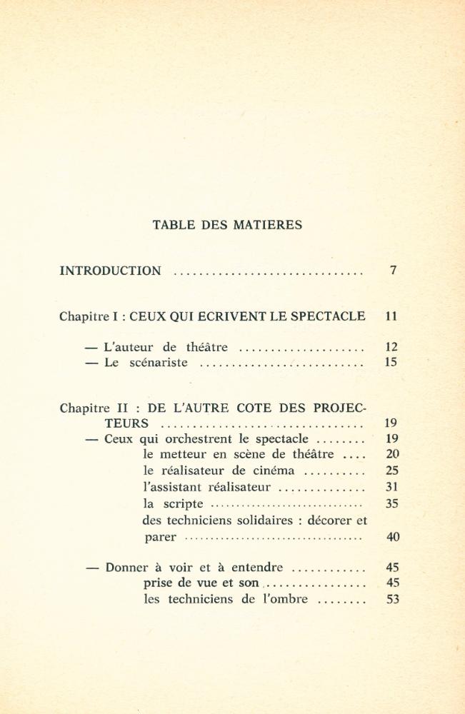 『LES METIERS DU SPECTACLE』 2