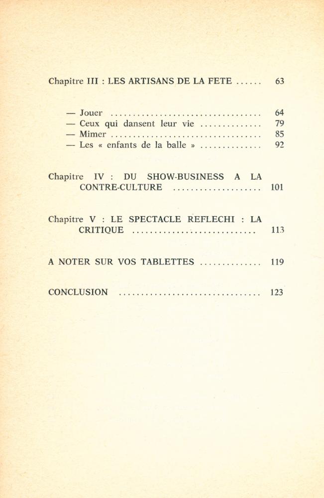 『LES METIERS DU SPECTACLE』 3