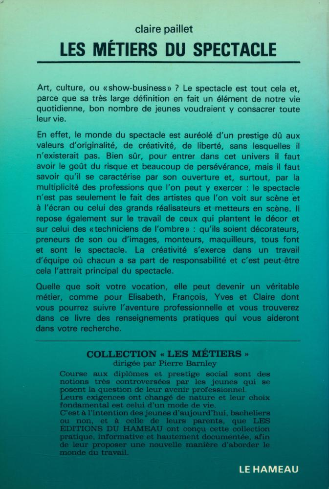 『LES METIERS DU SPECTACLE』 4