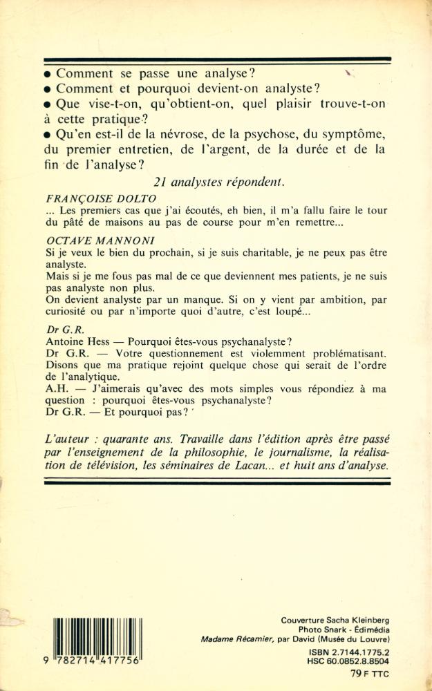 『Les analystes parlent』 4
