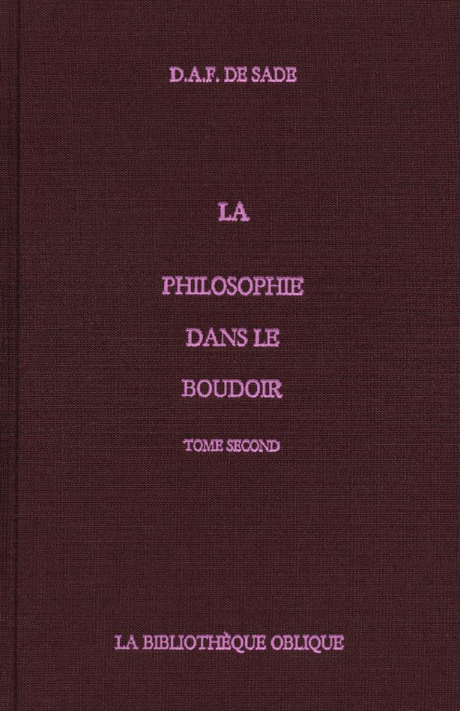 『LA PHILOSOPHIE DANS LE BOUDOIR : TOME SECOND』 1