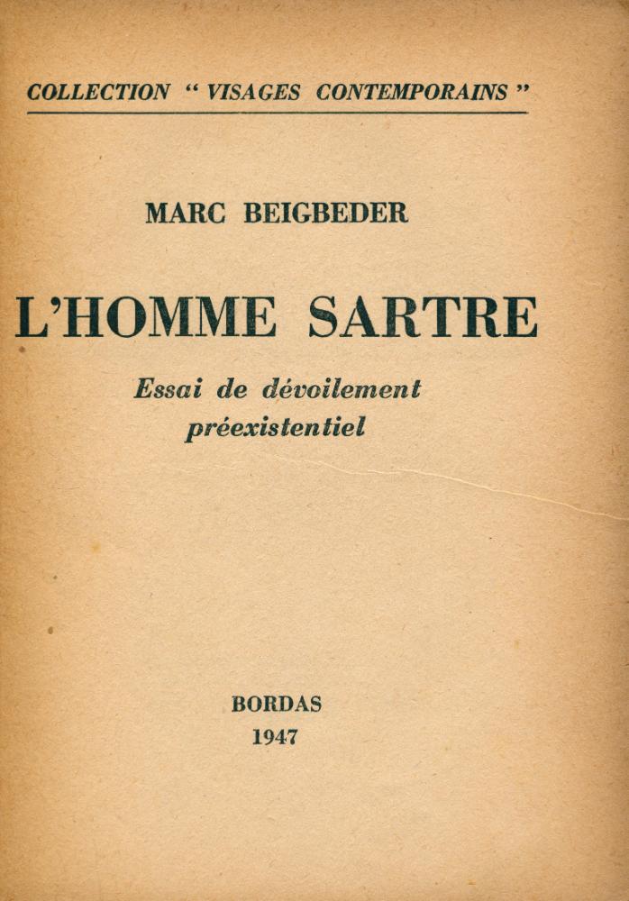 『L'HOMME SARTRE : Essai de dévoilement préexistentiel』 1
