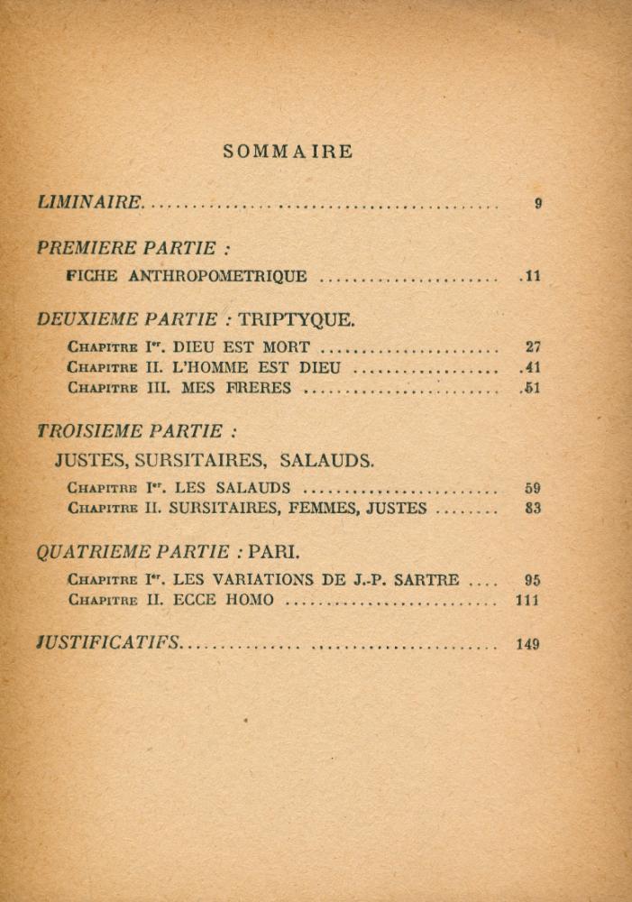 『L'HOMME SARTRE : Essai de dévoilement préexistentiel』 2