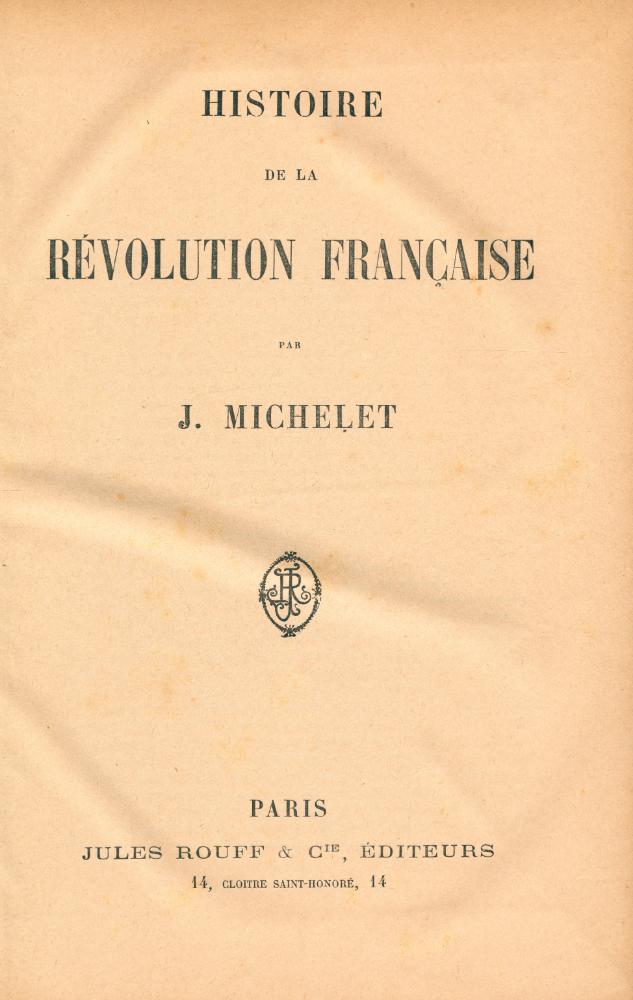 『HISTOIRE DE LA RÉVOLUTION FRANÇAISE Ⅱ』 1