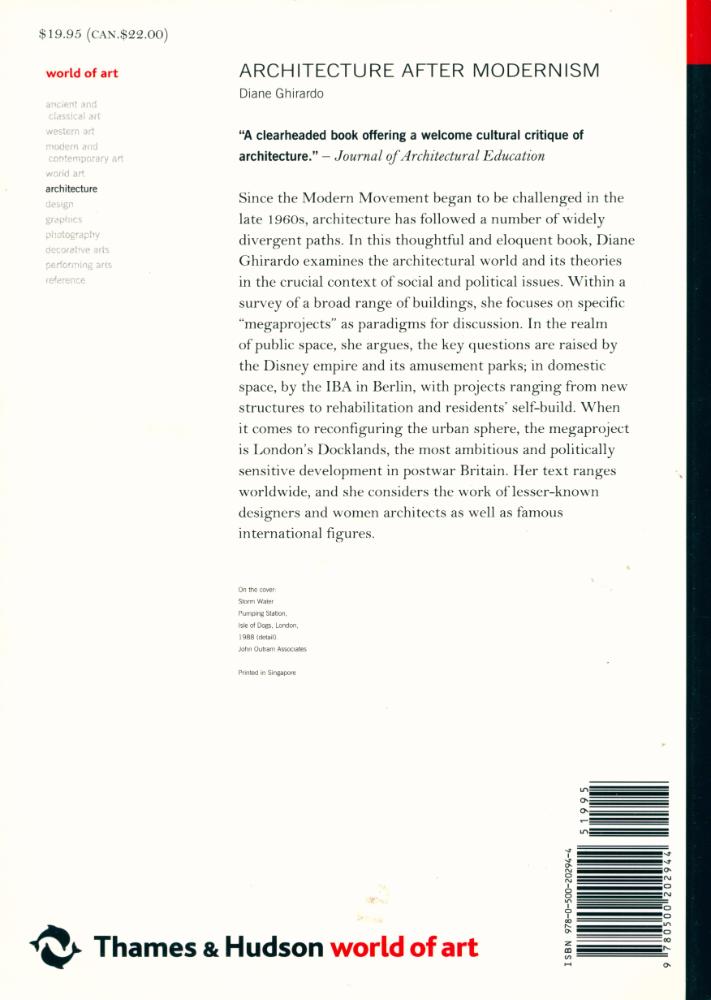『ARCHITECTURE AFTER MODERNISM』 3