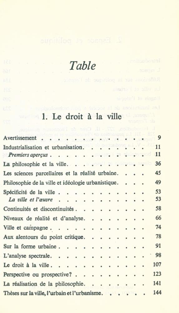 『Le droit à la ville : suivi de, Espace et politique』 2