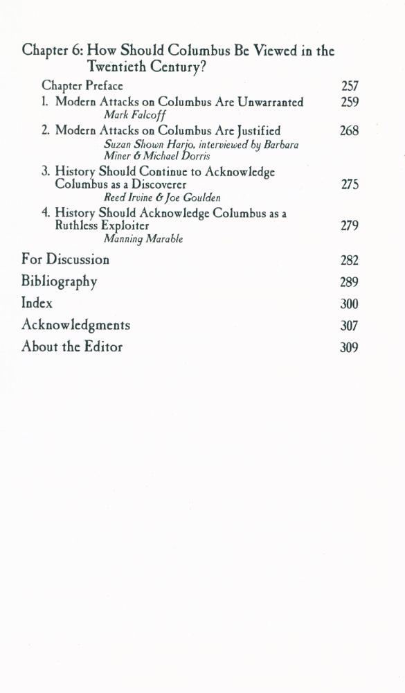 『Christopher Columbus and his legacy : opposing viewpoints』 4