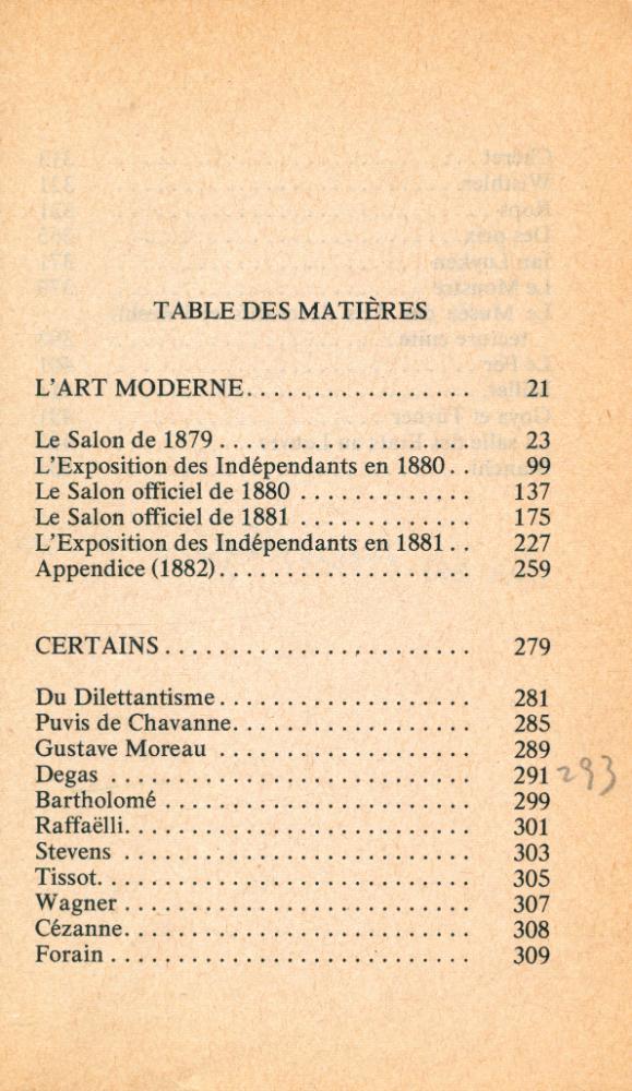 『L'art moderne/ Certains』 2