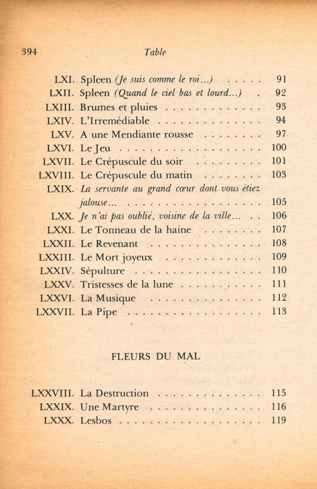 『Les fleurs du mal』 5