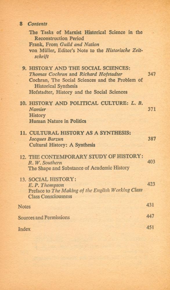 『THE VARIETIES OF HISTORY : From Voltaire to the Present』 5