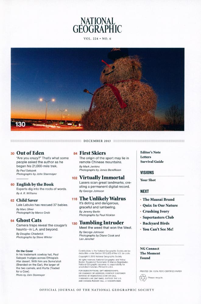 『NATIONAL GEOGRAPHIC』 Vol. 224. No. 6. 2